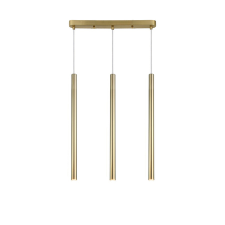 Lampa wisząca Lungo 3 linia złota 3xG9